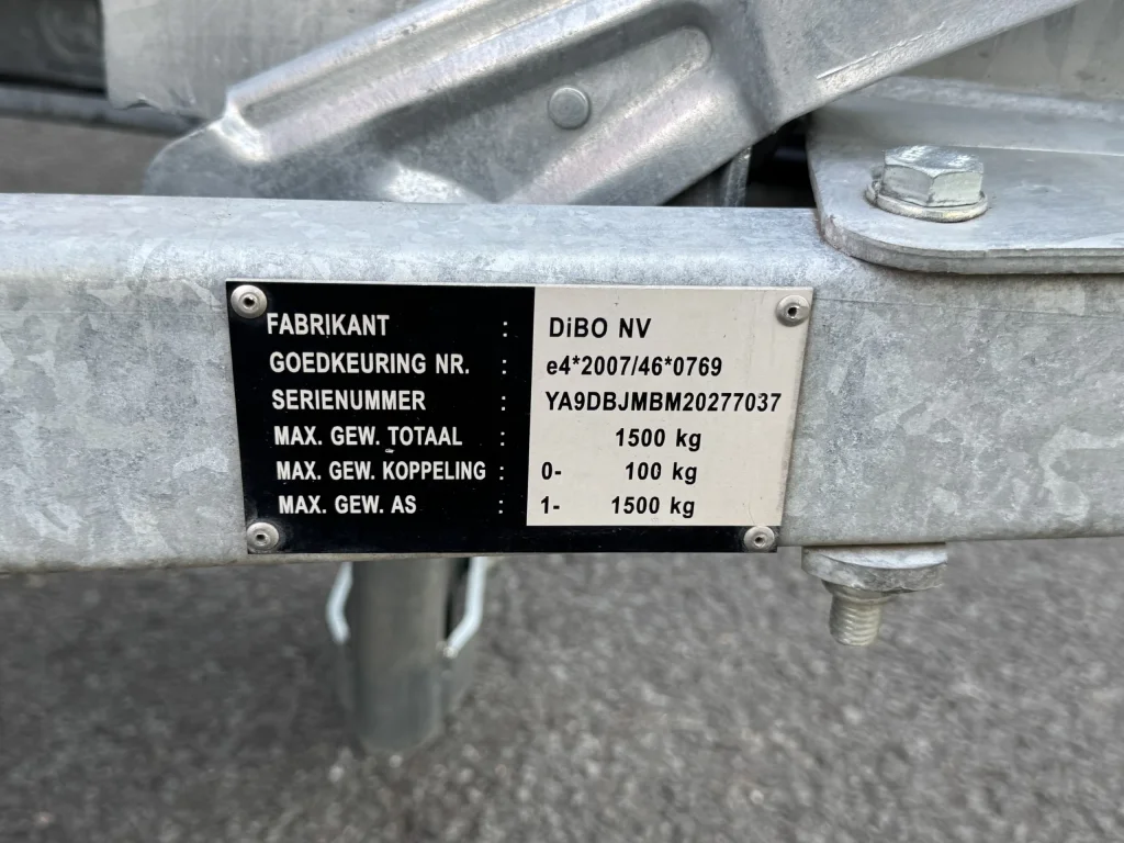 DIBO JMB-M-WK+ 250/25 TG AK M2 Hogedruktrailer