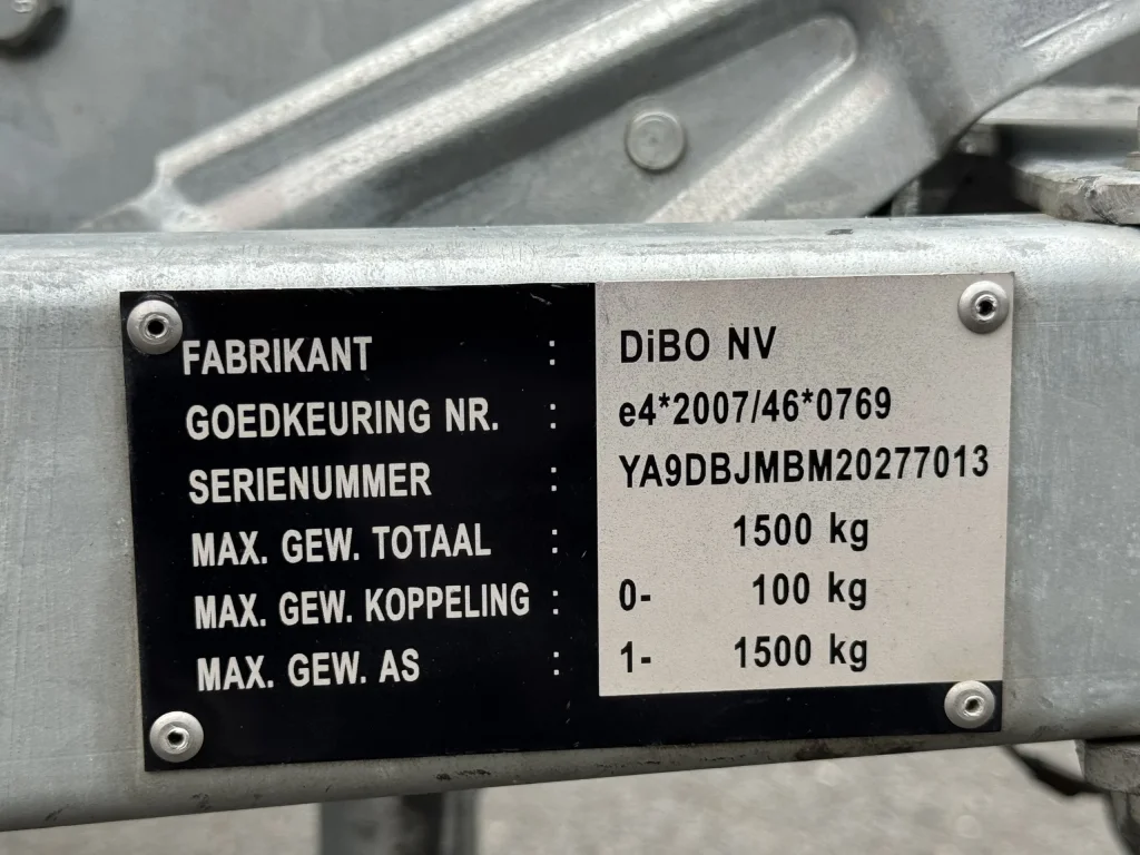 DIBO JMB-M-WK+ 250/25 TG AK M2 Hogedruktrailer
