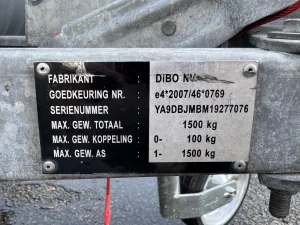 DiBO JMB-M 200/30 TG AK SF TP LP Warmwater Hogedruktrailer